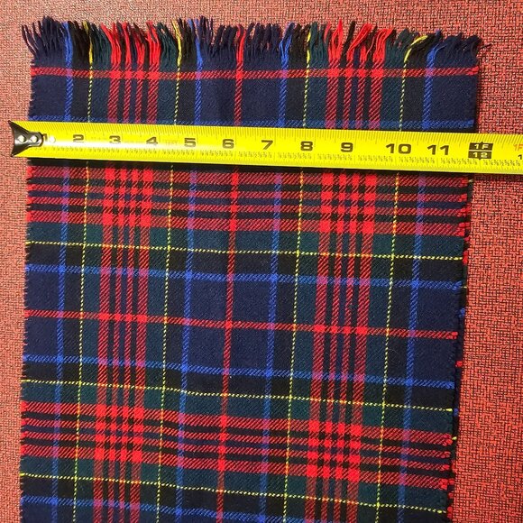 VTG B. Altman & Co. Loch Lomond Tartan Pure Wool Scarf Made in England Old Money - Picture 6 of 6